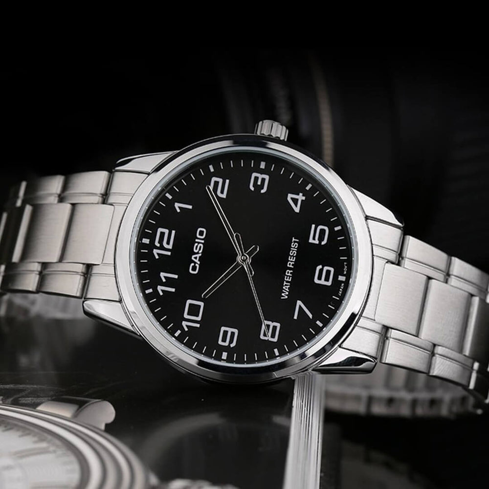 Reloj Casio MTP-V001D-1B Hombre Acero Plateado
