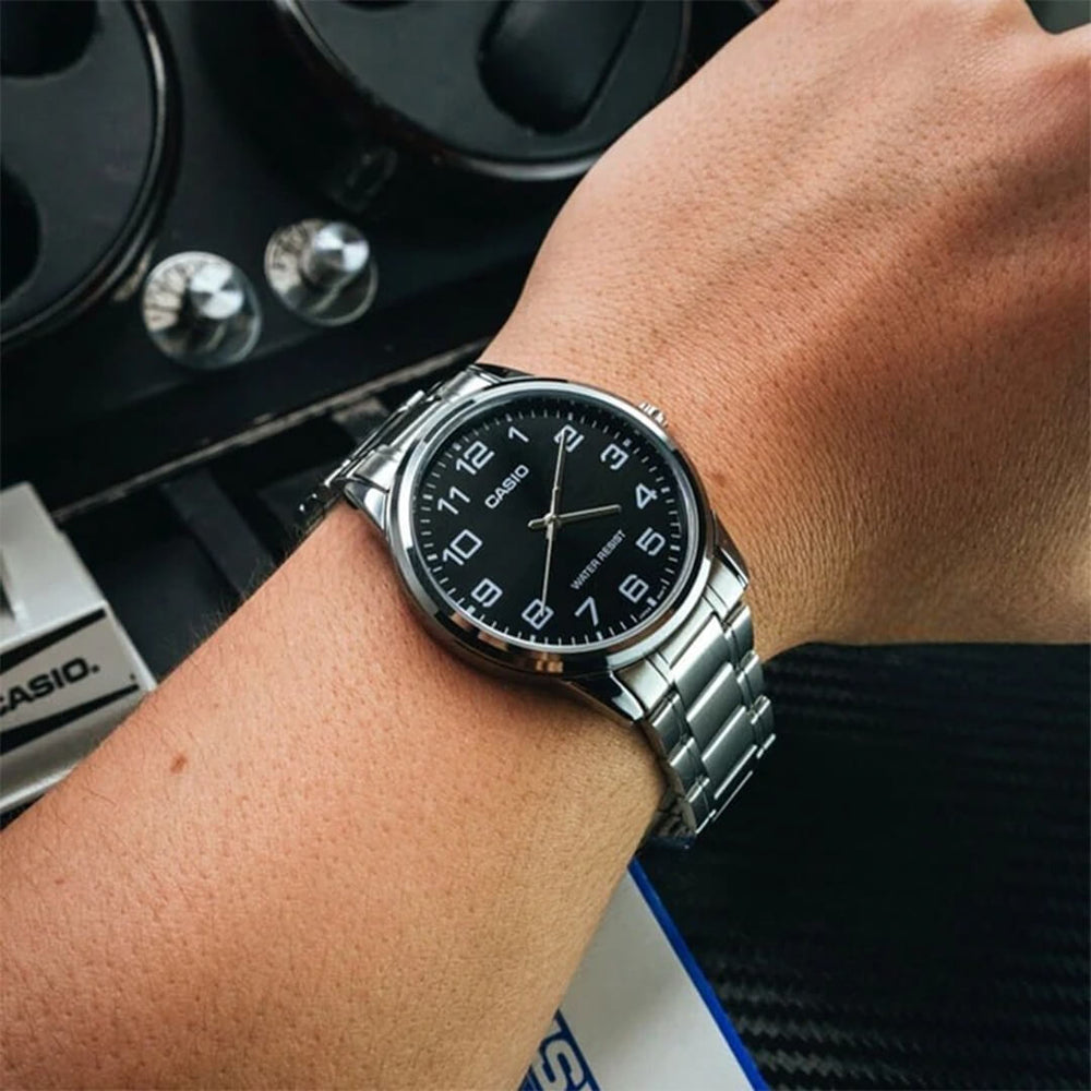 Reloj Casio MTP-V001D-1B Hombre Acero Plateado