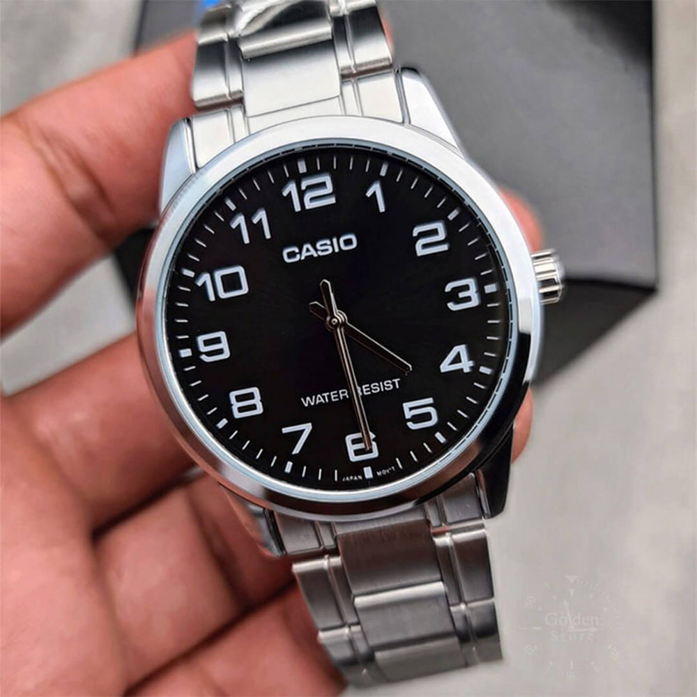 Reloj Casio MTP-V001D-1B Hombre Acero Plateado