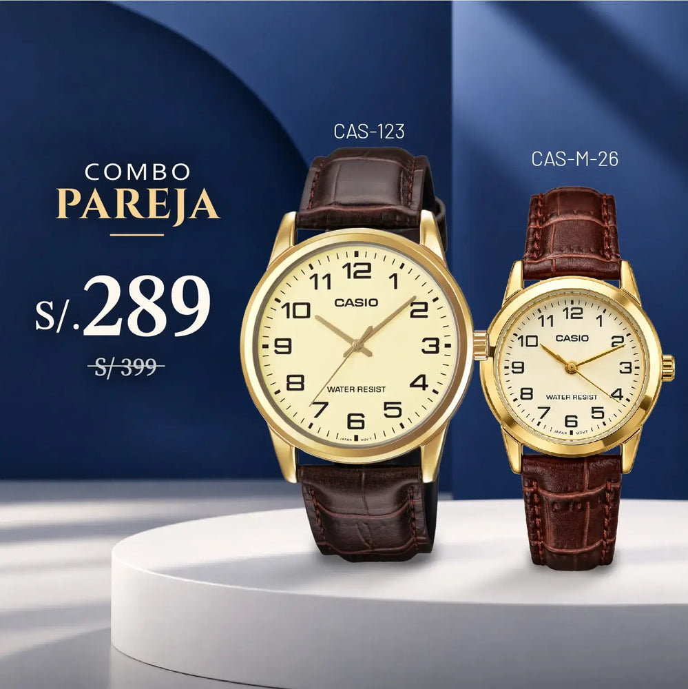 Relojes para Pareja: Casio MTP-V001GL-9BU y LTP-V001GL-9B