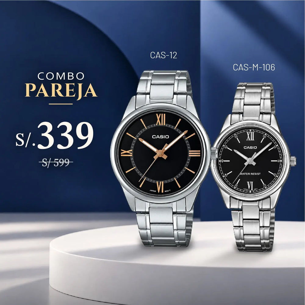 Relojes para Pareja: Casio MTP-V005D-1B5 y LTP-V005D-1B2U