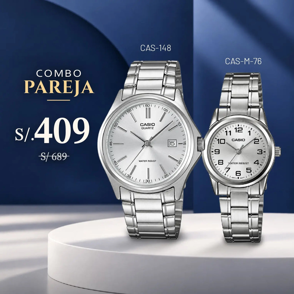 Relojes para Pareja: Casio MTP-1183A-7ADF y LTP-V001D-7B