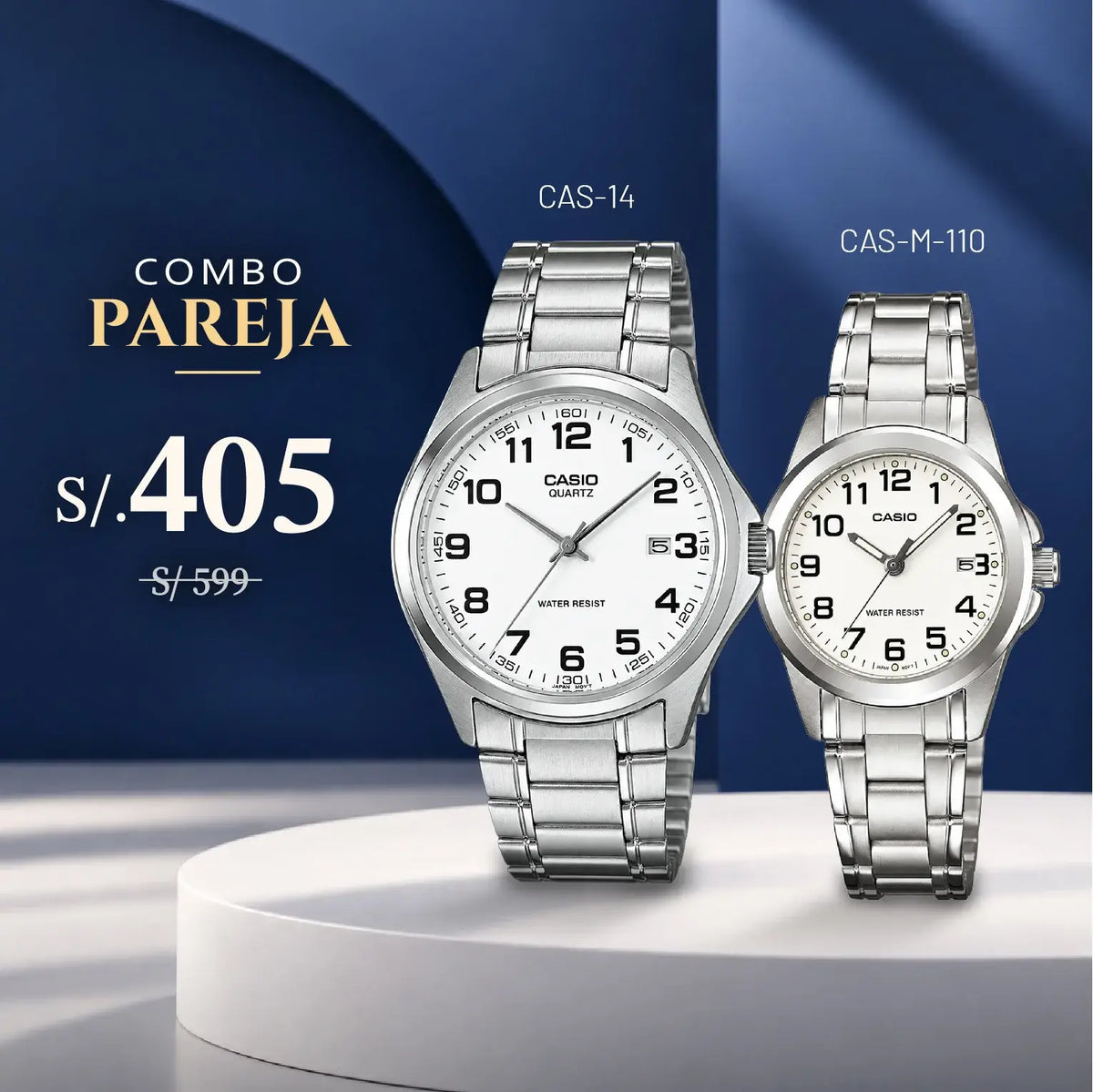 Relojes para Pareja: Casio MTP-1183A-7B y LTP-1215A-7B2
