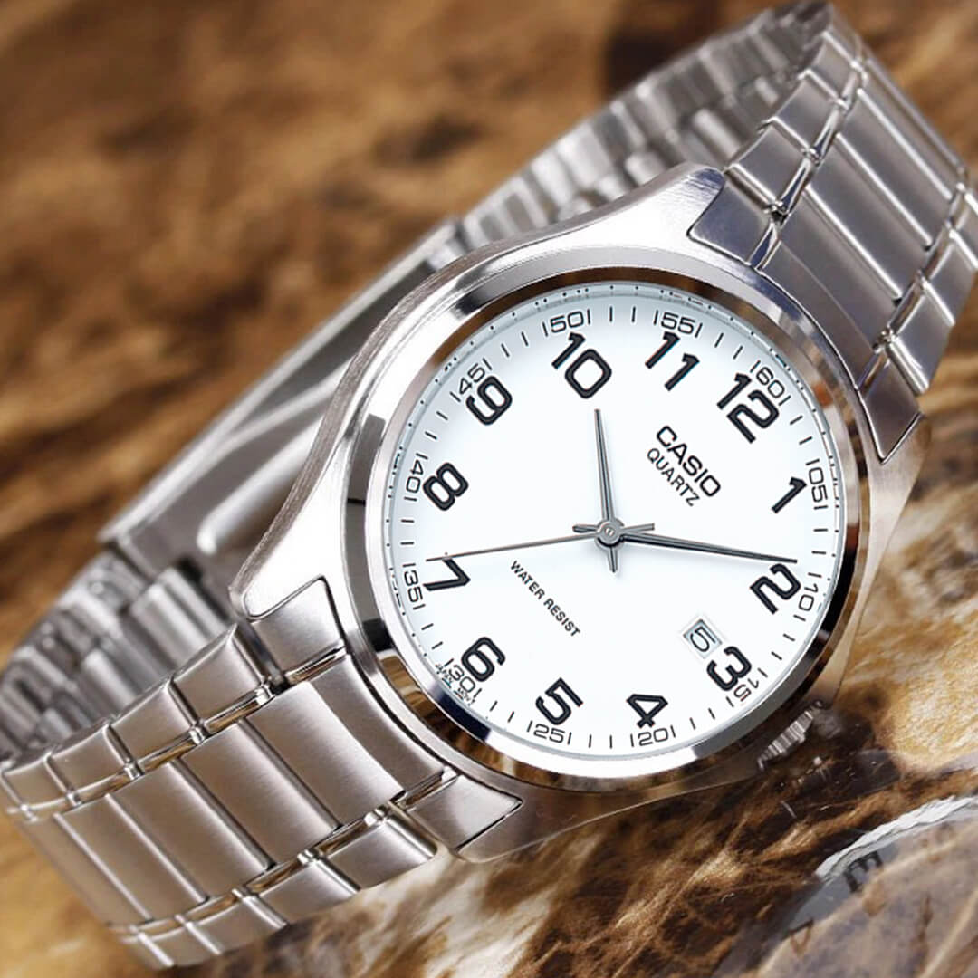 Reloj Casio MTP-1183A-7B Hombre Acero Plateado | CAS-14