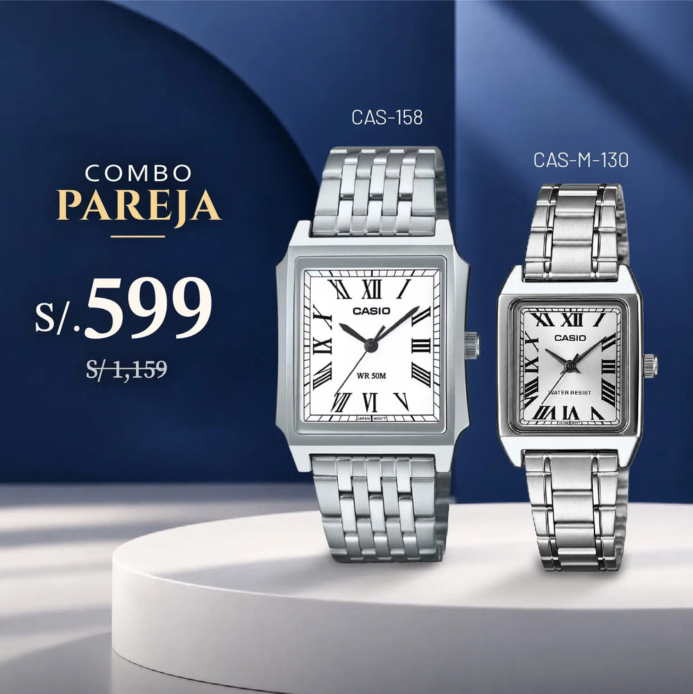 Relojes para Pareja: Casio MTP-B190D-7BVDF y LTP-V007D-7B
