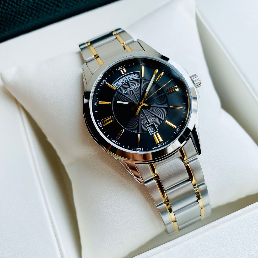 Reloj Casio MTP-1381G-1A Hombre Acero Negro