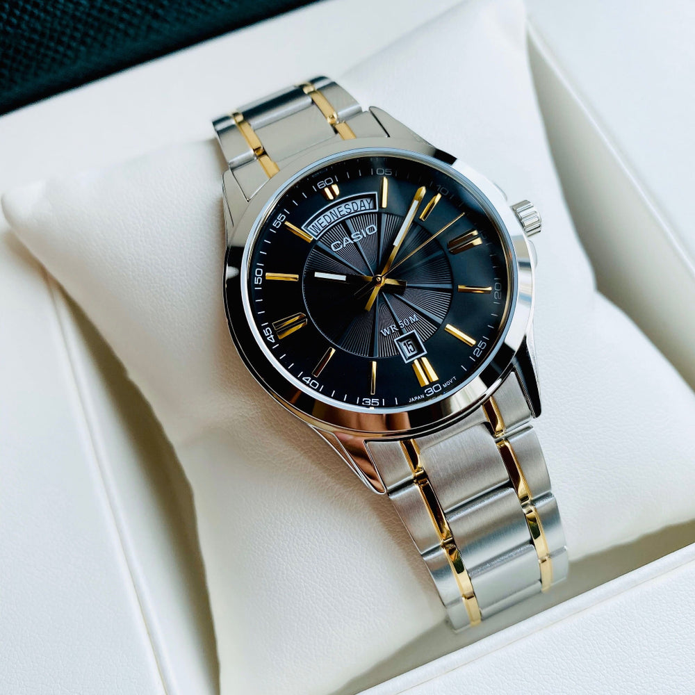 Reloj Casio MTP-1381G-1A Hombre Acero Negro