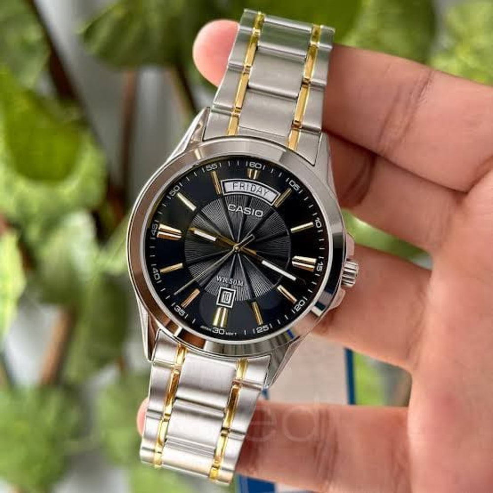 Reloj Casio MTP-1381G-1A Hombre Acero Negro