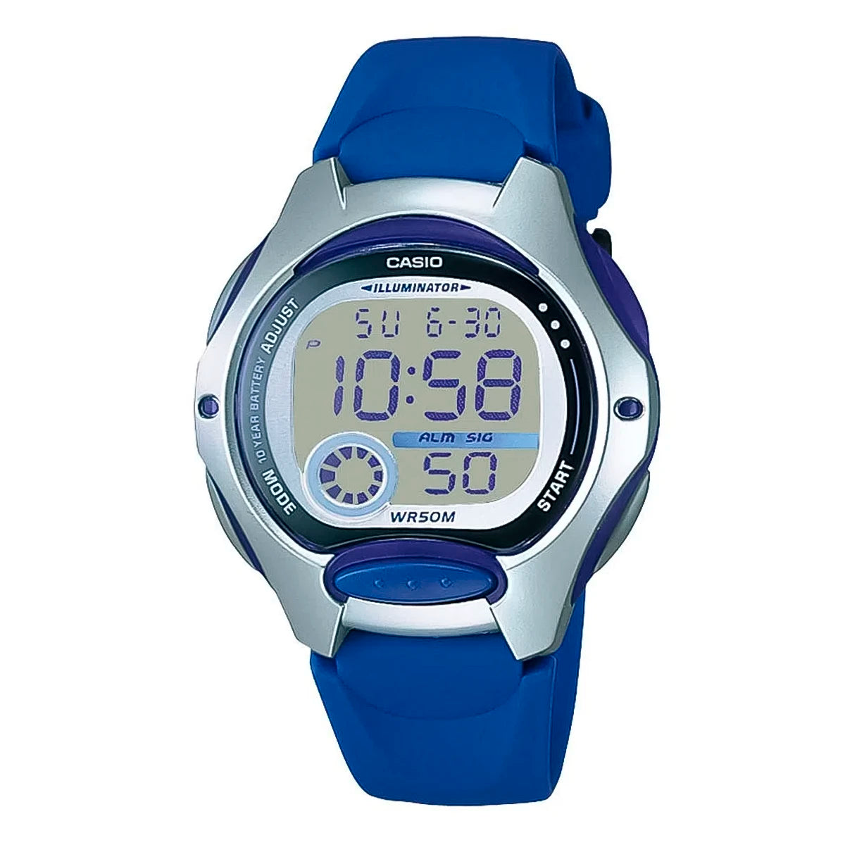 RELOJ CASIO AZUL-PLOMO LW-200-2AV CAS-37