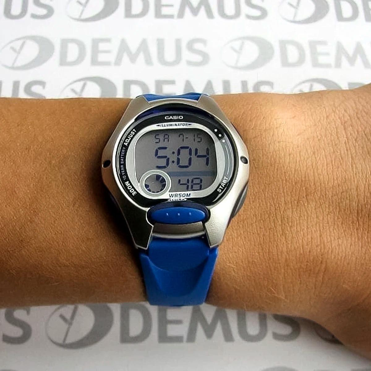 RELOJ CASIO AZUL-PLOMO LW-200-2AV CAS-37