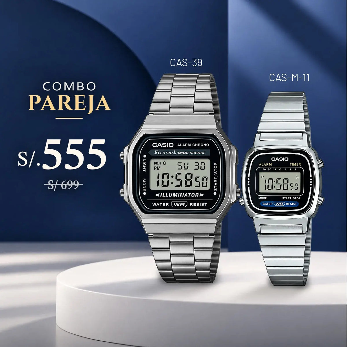 Relojes para Pareja: Casio A168WGG-1A y LA670WD-1DF