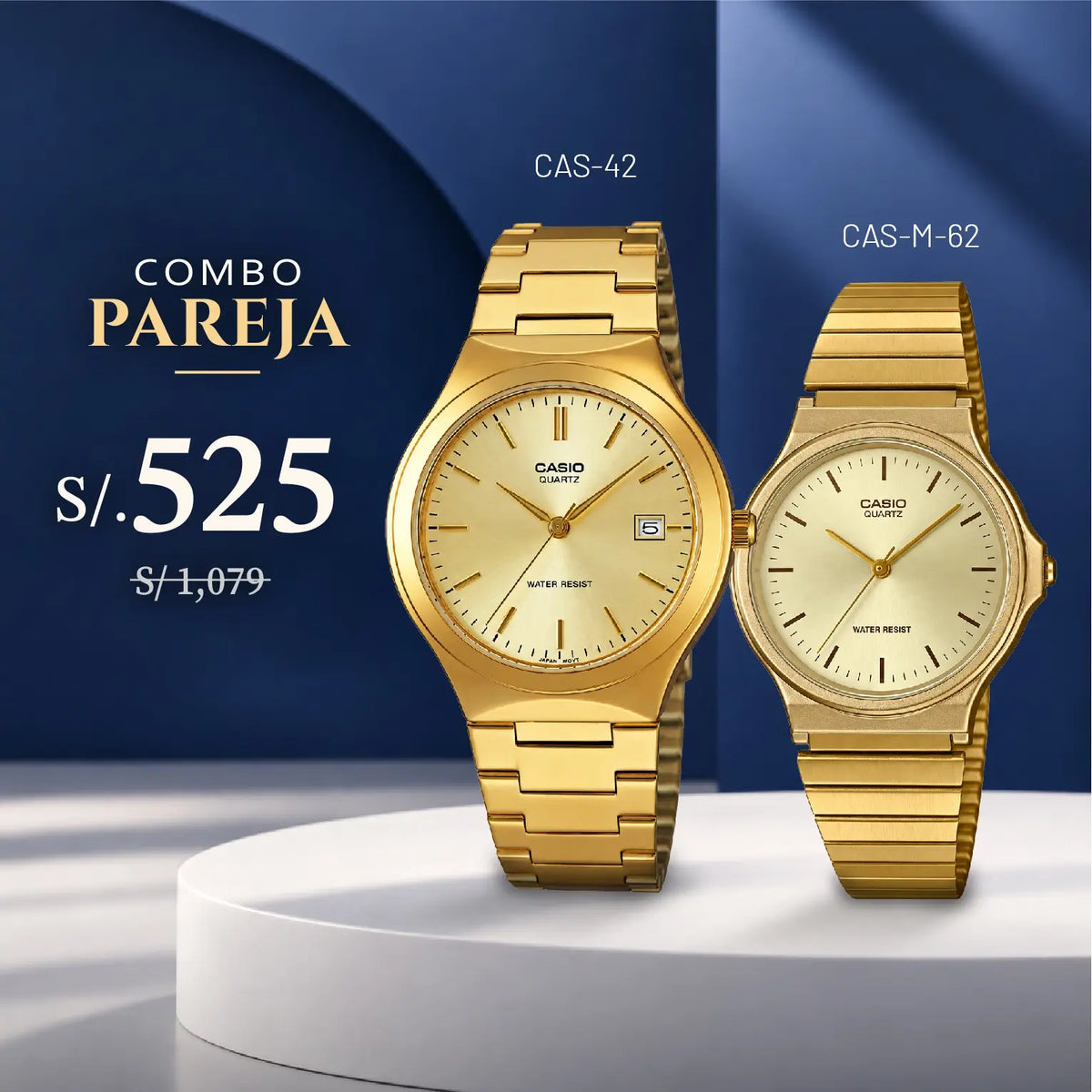 Relojes para Pareja: Casio MTP-1170N-9A y MQ-24G-9E