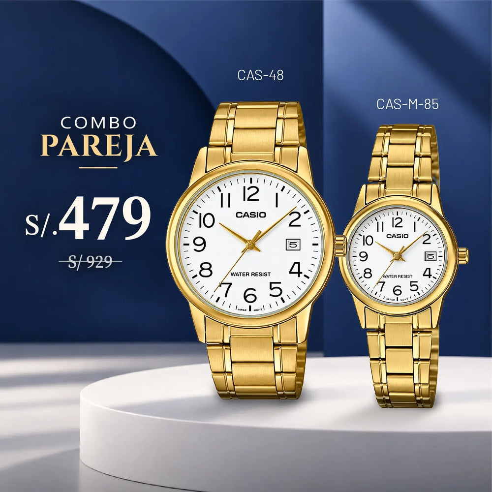 Relojes para Pareja: Casio MTP-V002G-7B2 y LTP-V002G-7B2