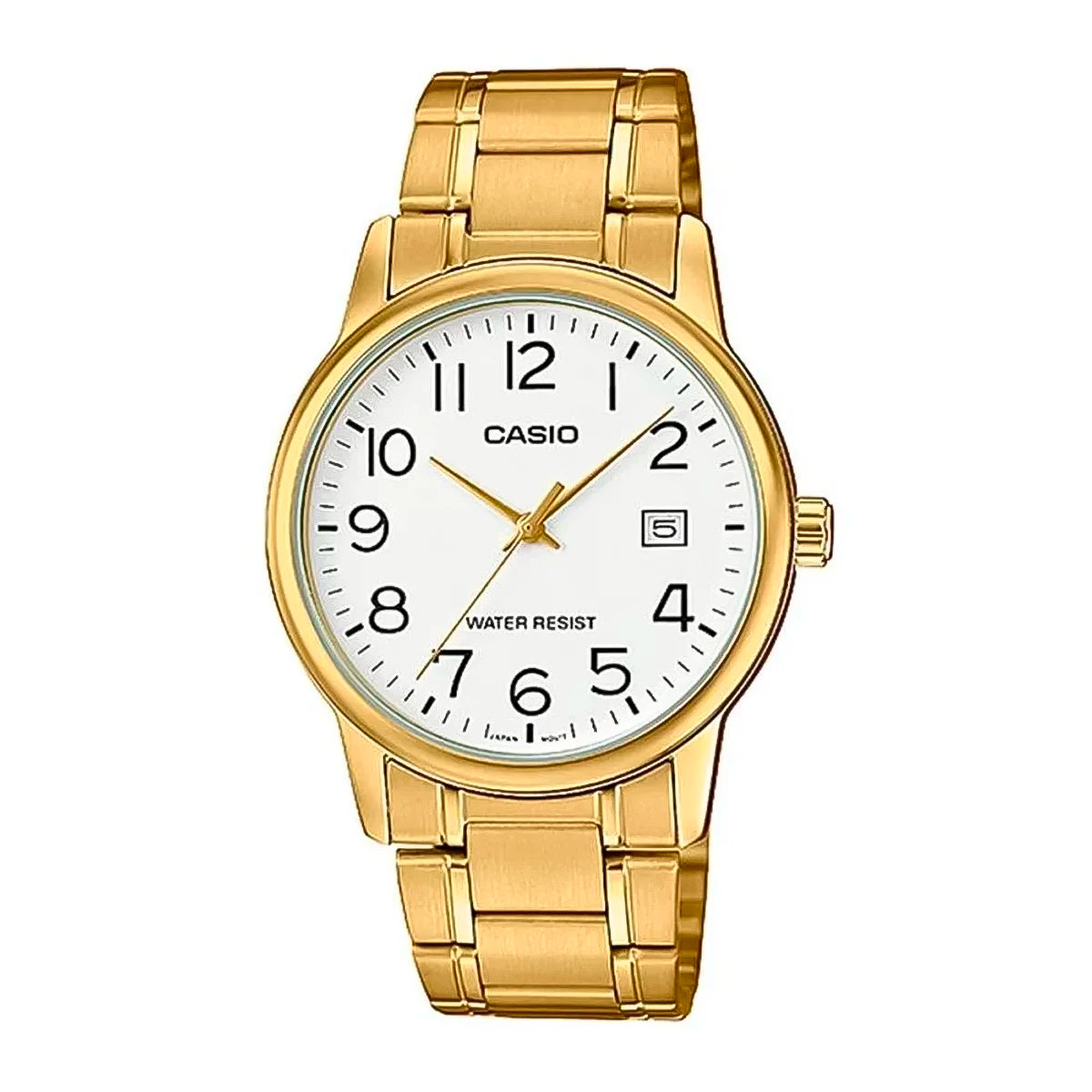 RELOJ CASIO DORADO-BLANCO MTP-V002G-7B2 CAS-48