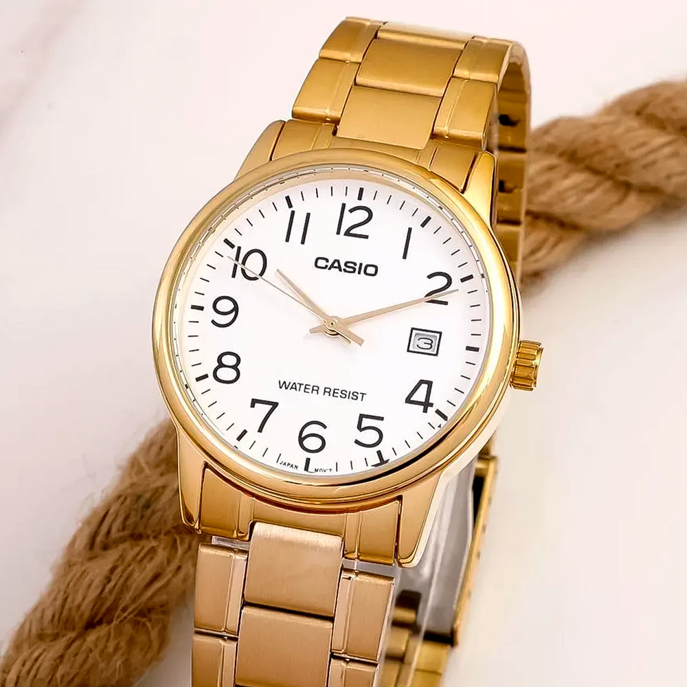 Reloj Casio MTP-V002G-7B2 Hombre Acero Dorado