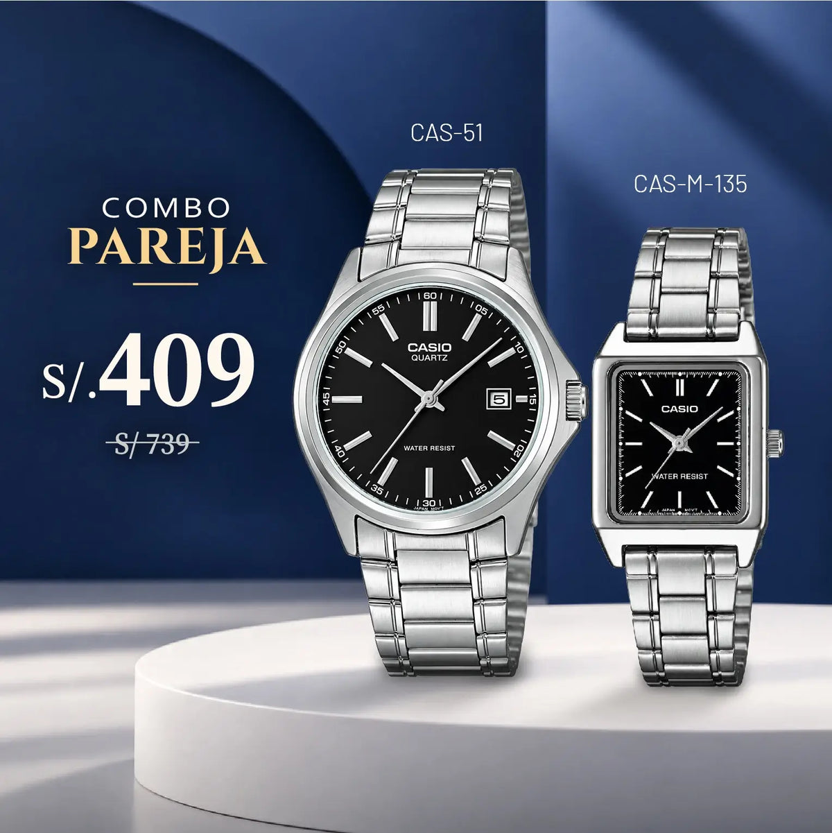 Relojes para Pareja: Casio MTP-1183A-1A y LTP-V007D-1E
