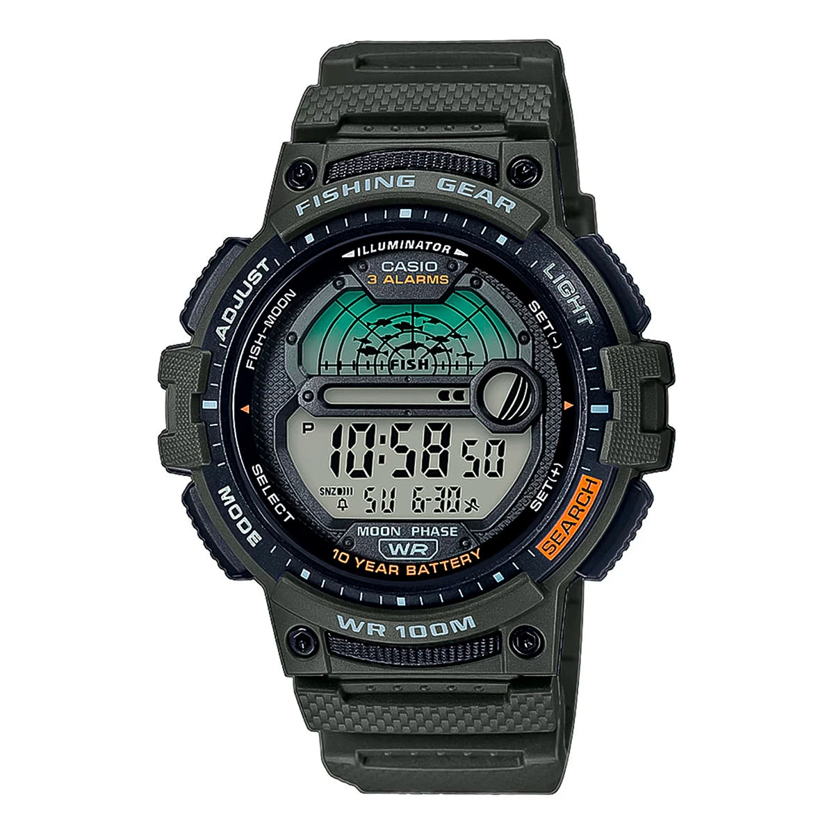 RELOJ CASIO VERDE WS-1200H-3AVCF CAS-57