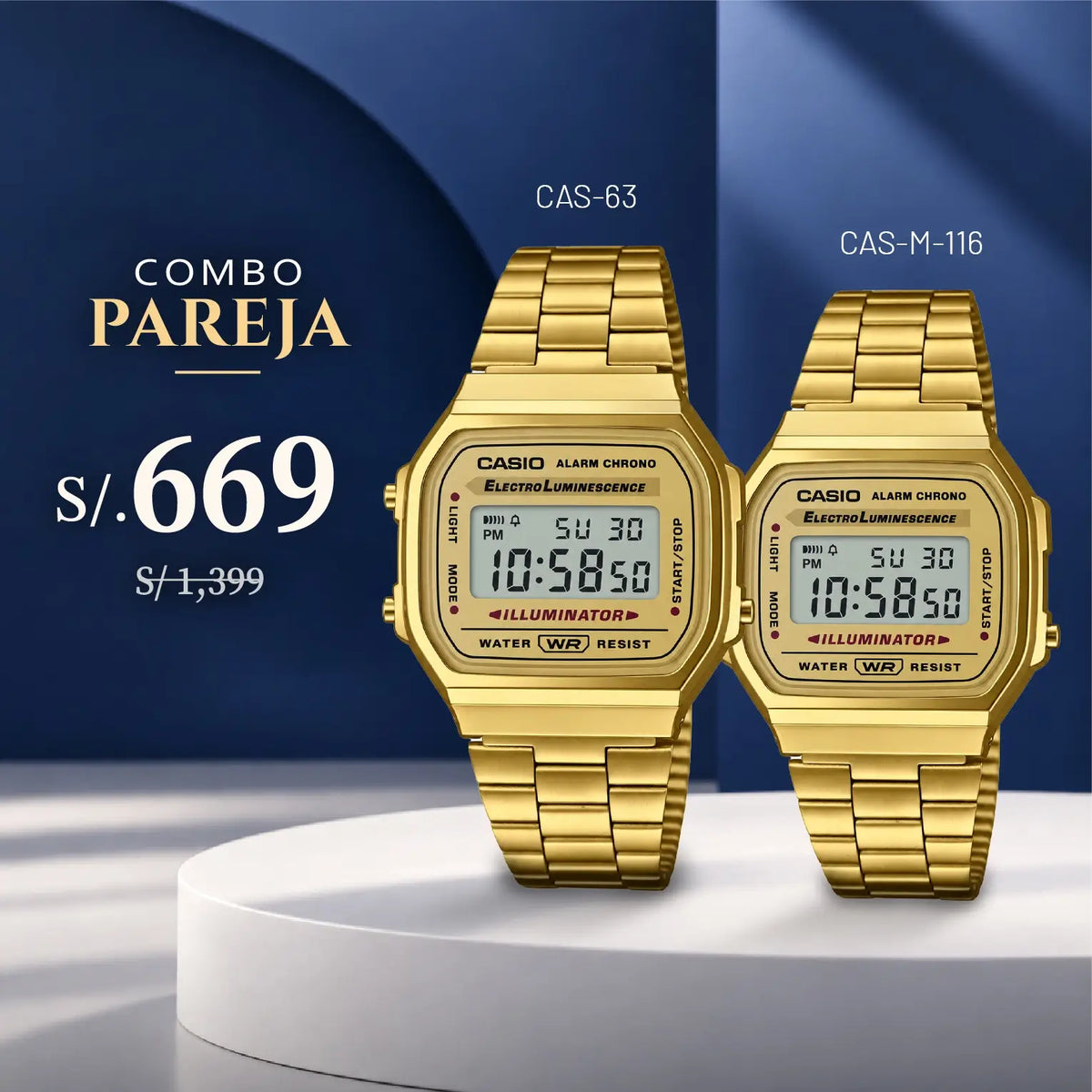Relojes para Pareja: Casio A168WG-9W