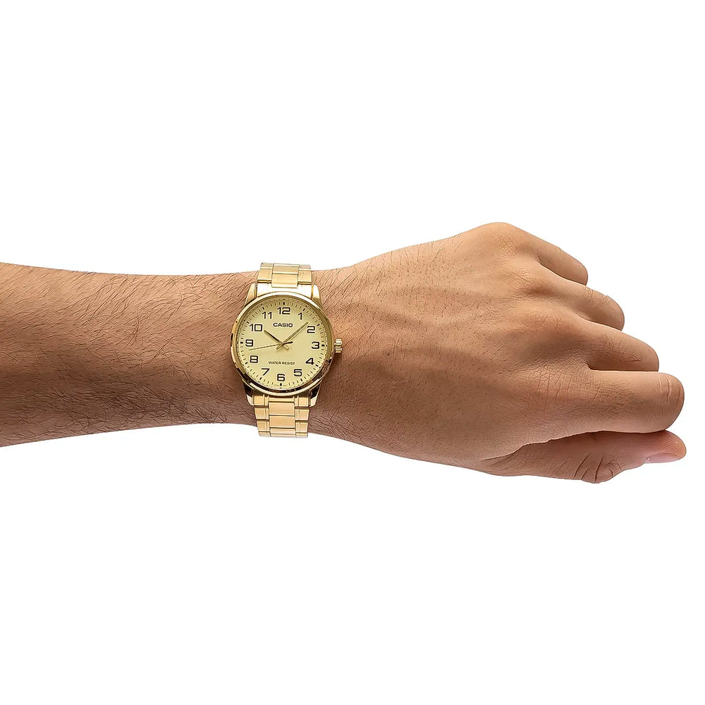 Reloj Casio MTP-V001G-9B Hombre Acero Dorado