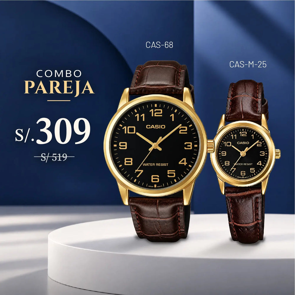 Relojes para Pareja: Casio MTP-V001GL-1B y LTP-V001GL-1B