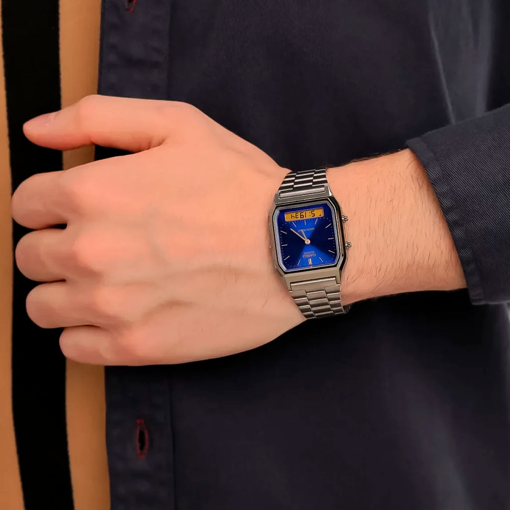 Reloj Casio AQ-230GG-2A Hombre Acero Gris