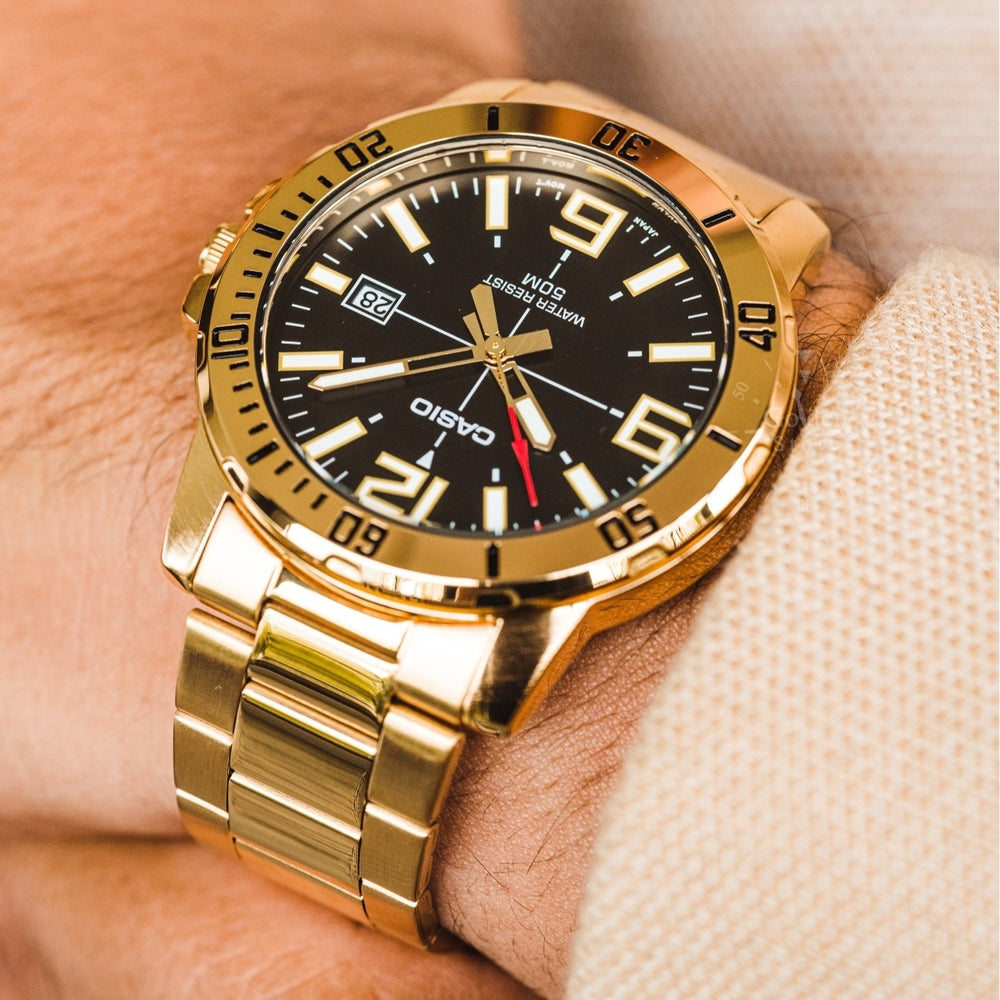 Reloj Casio MTP-VD01G-1B Hombre Acero Dorado