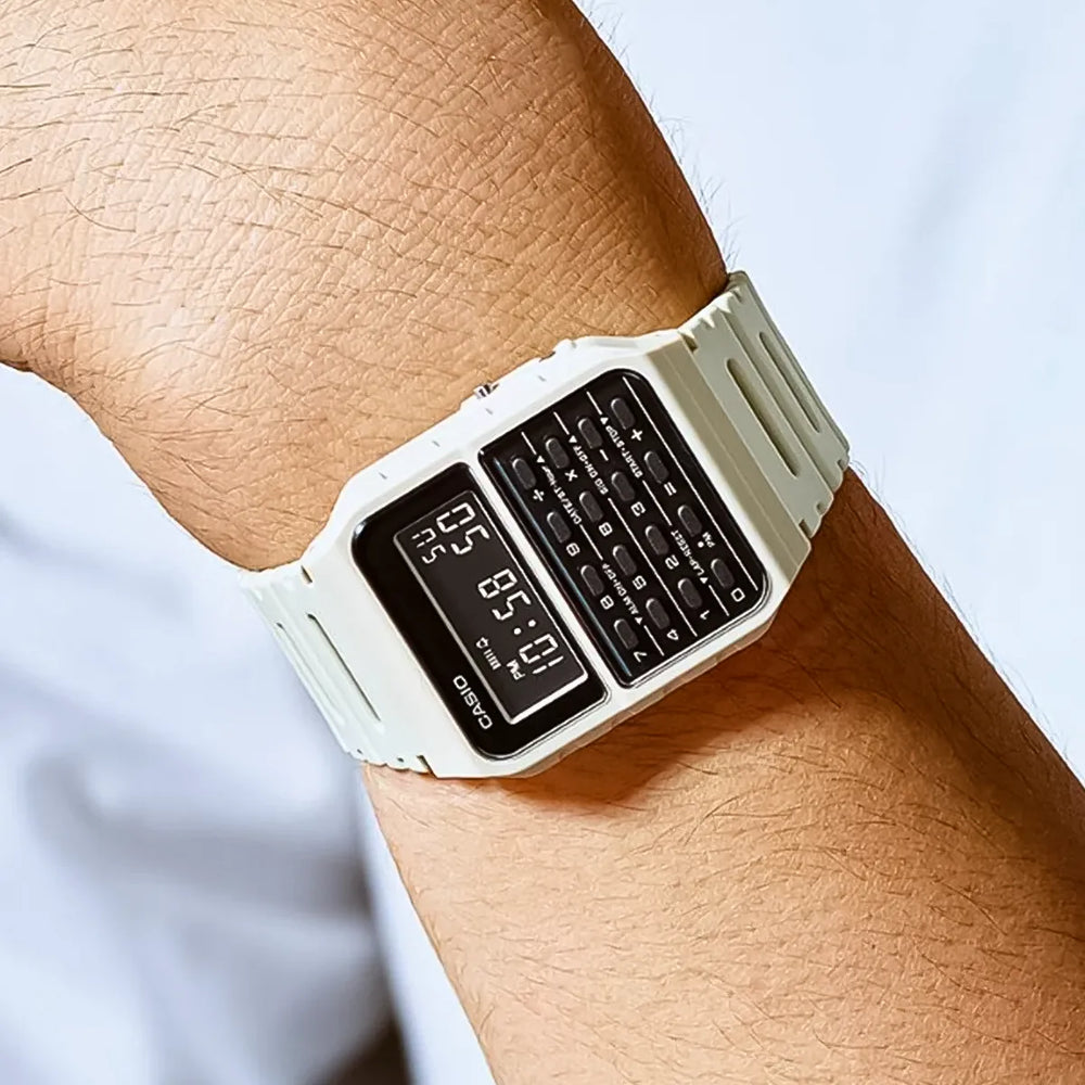 Reloj Casio Calculadora GA-53WF-8BDF Hombre Resina Blanco