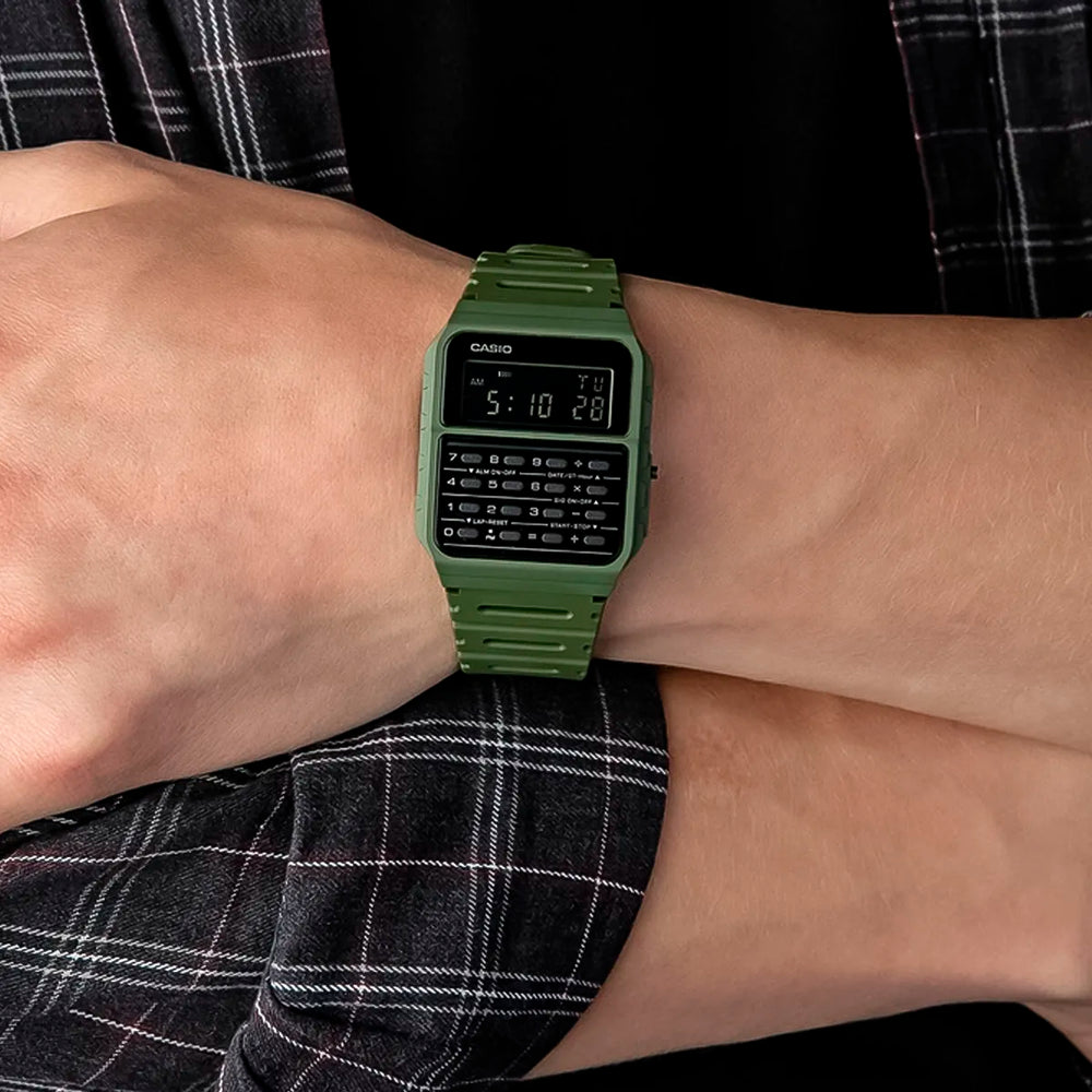 Reloj Casio Calculadora CA-53WF-3BDF Hombre Resina Verde