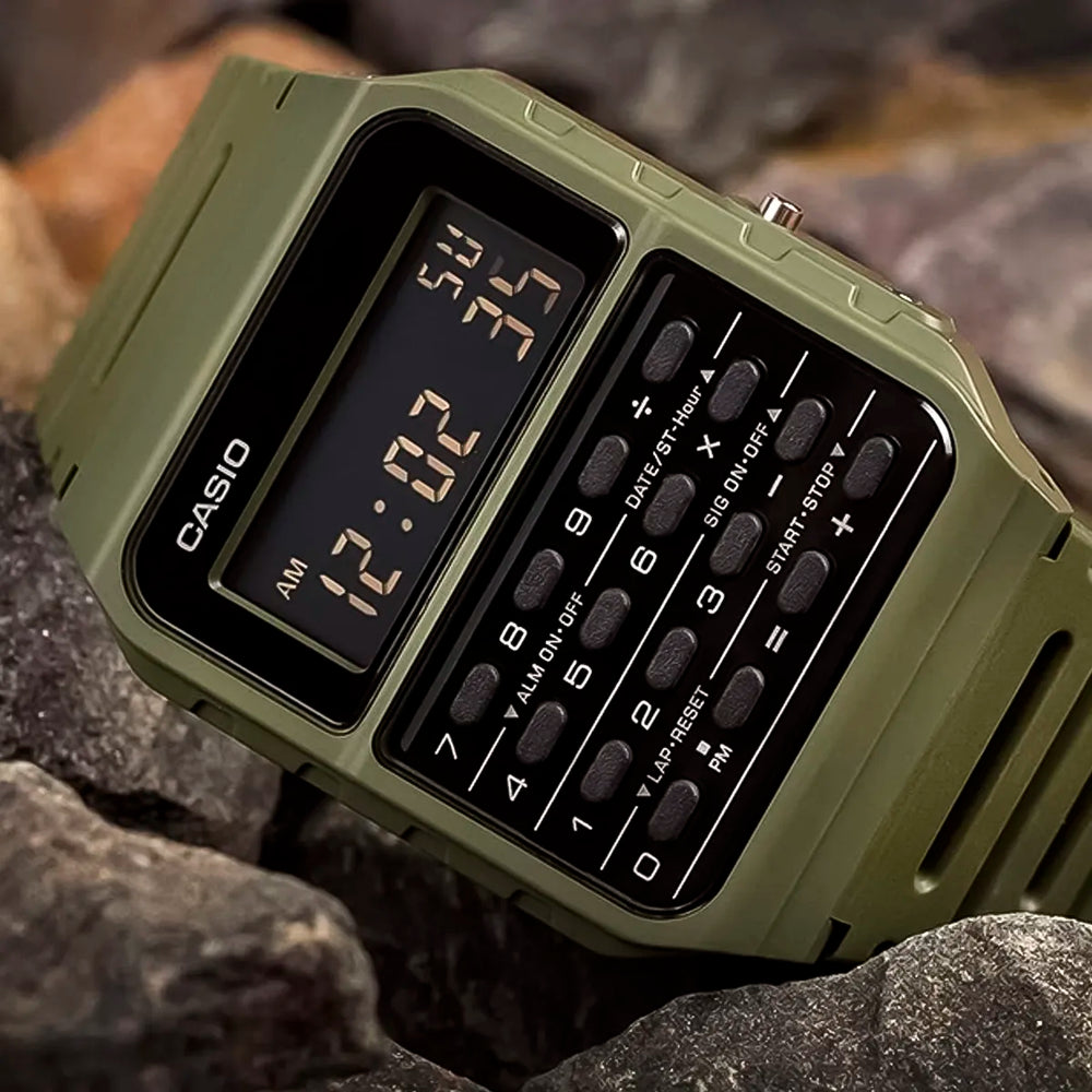 Reloj Casio Calculadora CA-53WF-3BDF Hombre Resina Verde