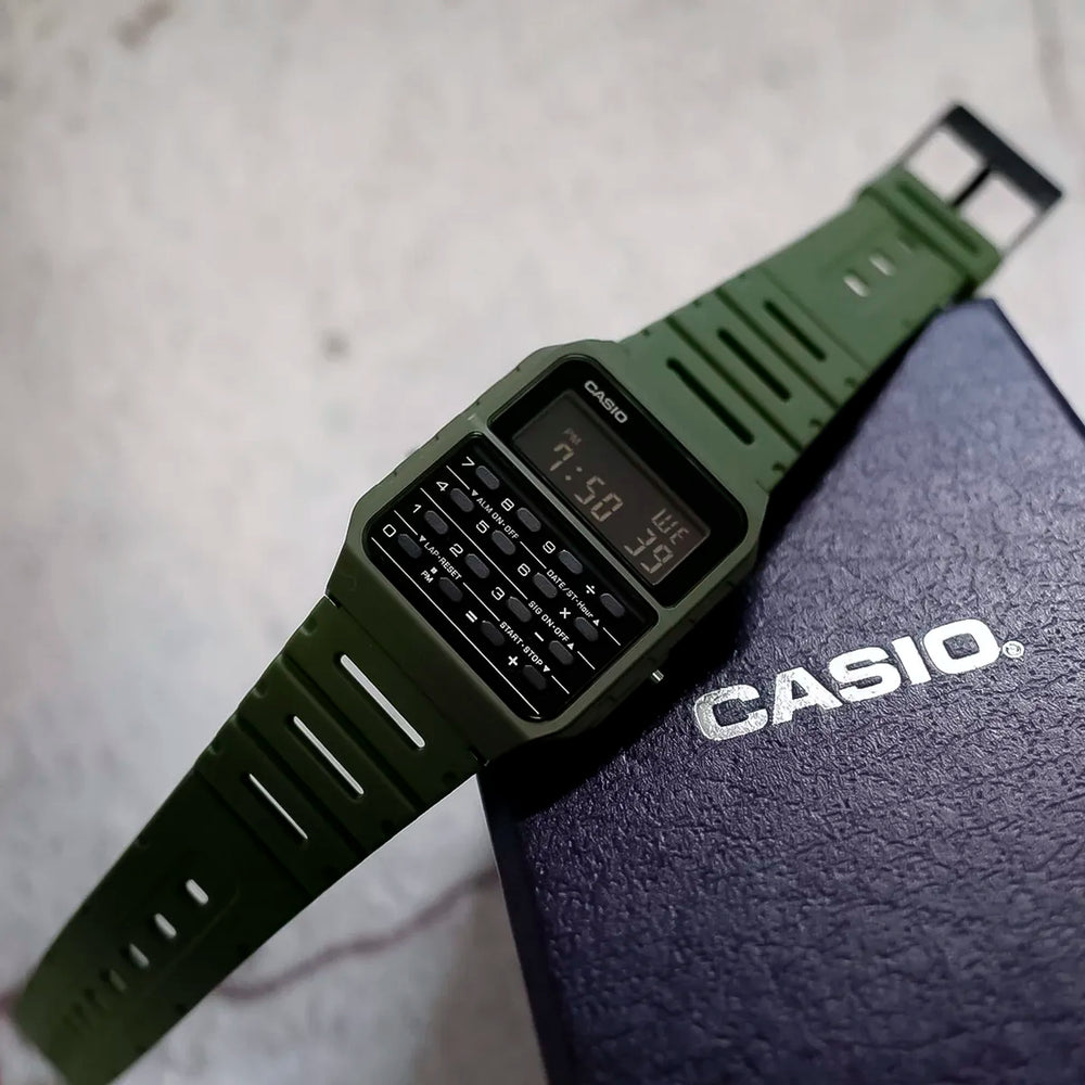 Reloj Casio Calculadora CA-53WF-3BDF Hombre Resina Verde