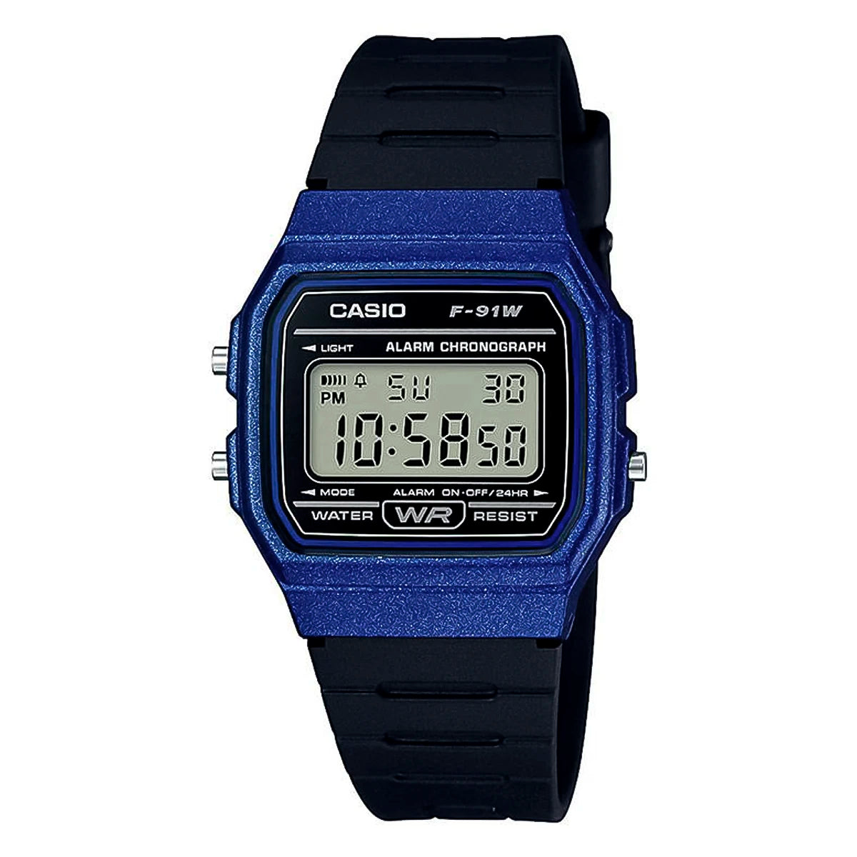 Reloj Casio Retro F-91WM-2A Hombre Resina Azul | CAS-95
