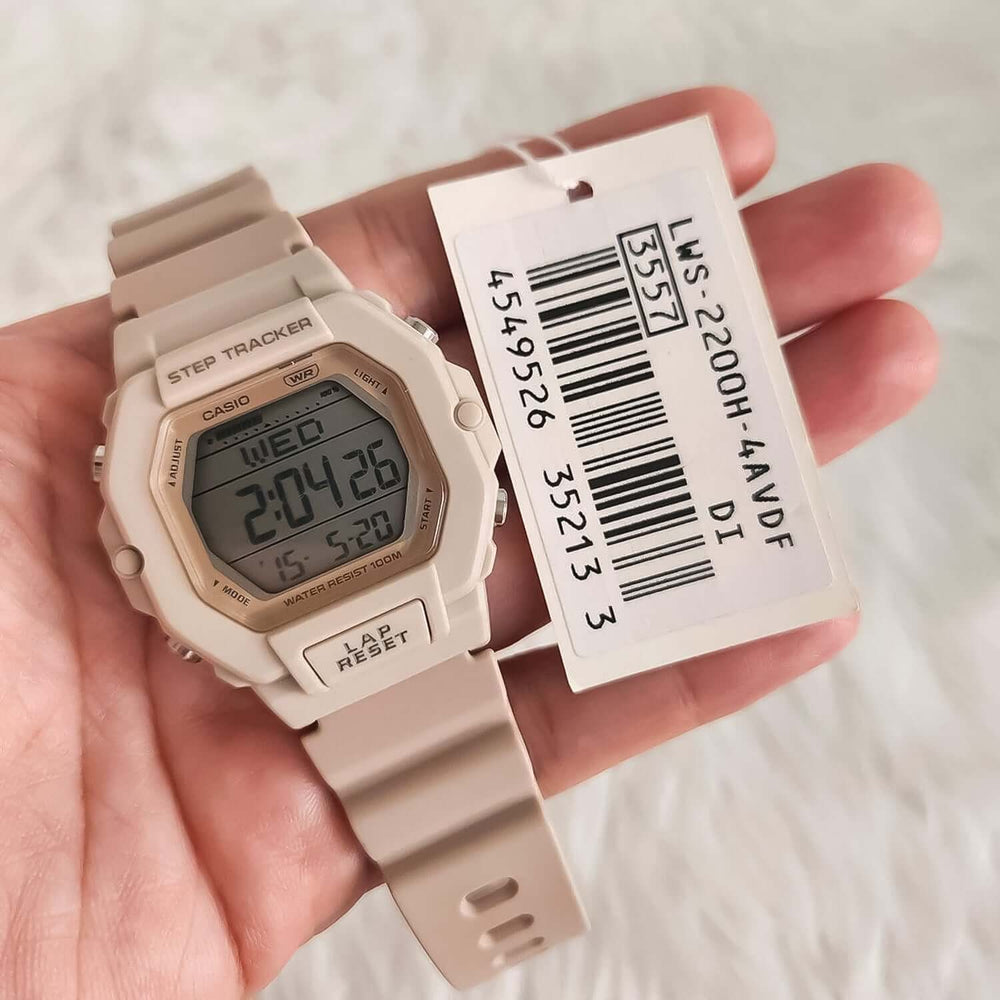 Reloj Casio LWS-2200H-4AV Mujer Resina Rosado