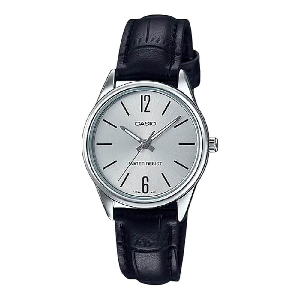 Reloj Casio LTP-V005L-7BU Mujer Cuero Negro
