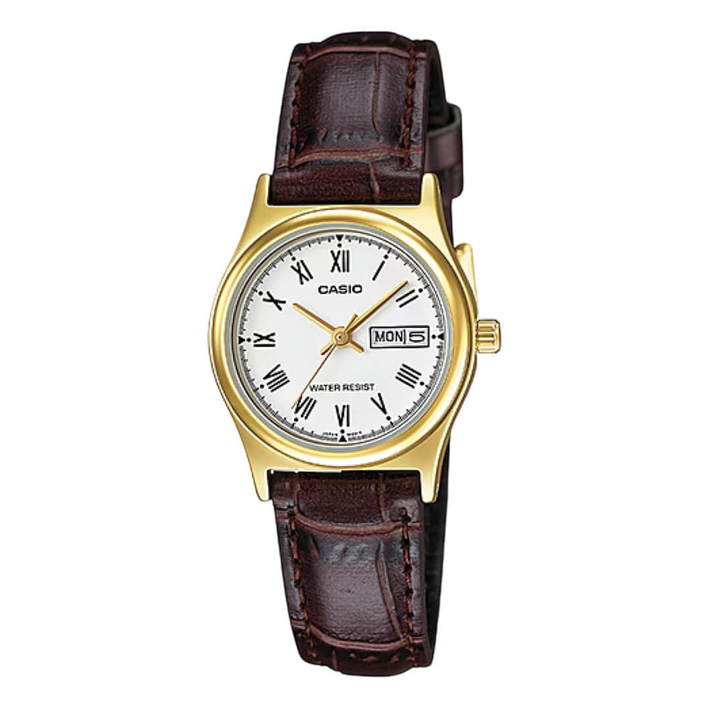 Reloj Casio LTP-V006GL-7B Mujer Cuero Marrón