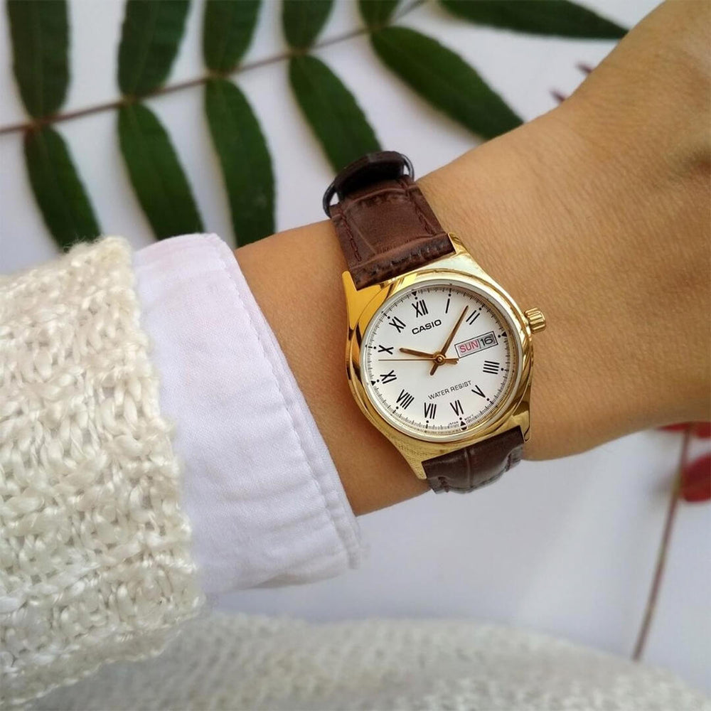 Reloj Casio LTP-V006GL-7B Mujer Cuero Marrón