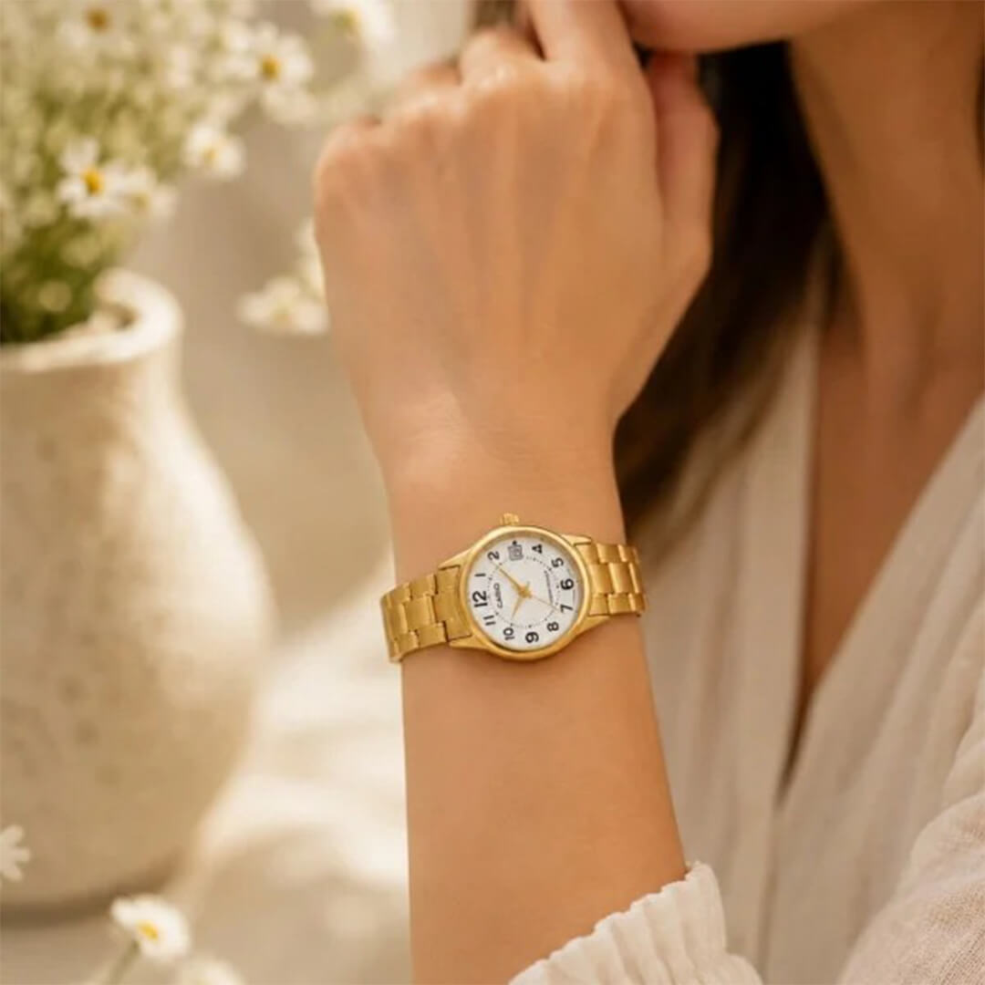 Reloj Casio LTP-V002G-7BU Mujer Acero Dorado