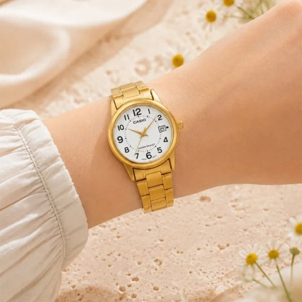 Reloj Casio LTP-V002G-7BU Mujer Acero Dorado