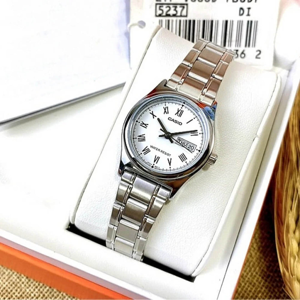 Reloj Casio LTP-V006D-7BU Mujer Acero Plateado