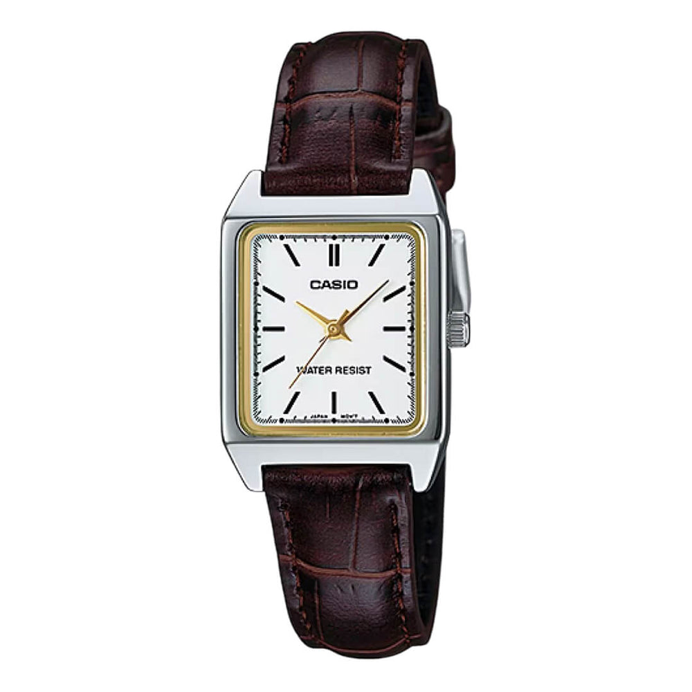 Reloj Casio LTP-V007L-7E2 Mujer Cuero Marrón