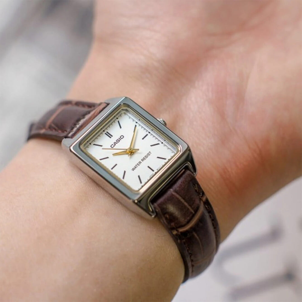 Reloj Casio LTP-V007L-7E2 Mujer Cuero Marrón