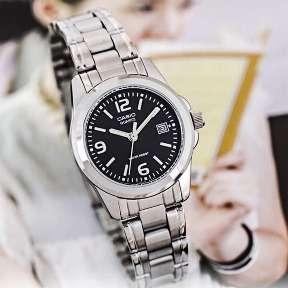 Reloj Casio LTP-1215A-1A Mujer Acero Plateado