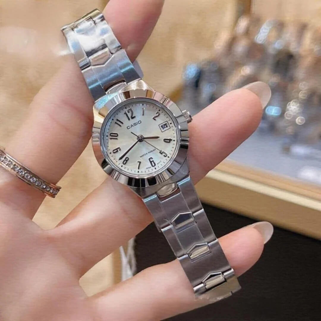 Reloj Casio LTP-1241D-7A2 Mujer Acero Plateado