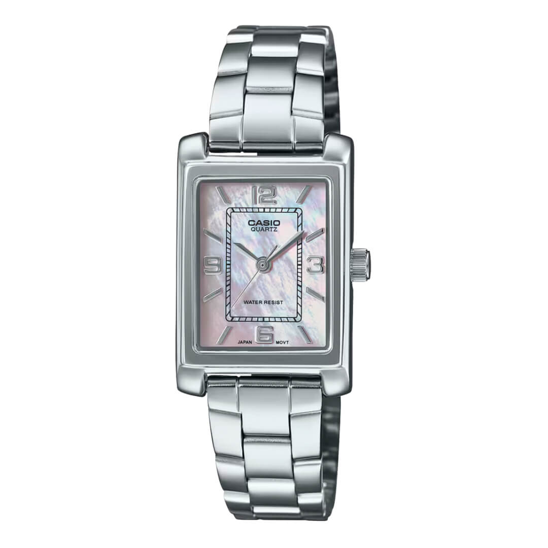 Reloj Casio LTP-1234DS-4A Mujer Acero Plateado