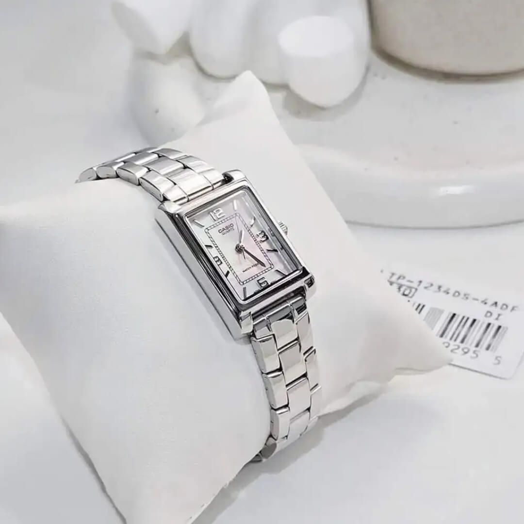 Reloj Casio LTP-1234DS-4A Mujer Acero Plateado
