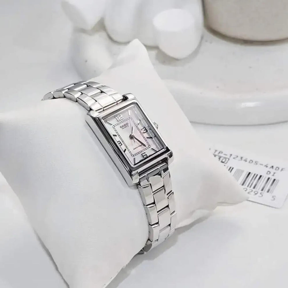 Reloj Casio LTP-1234DS-4A Mujer Acero Plateado