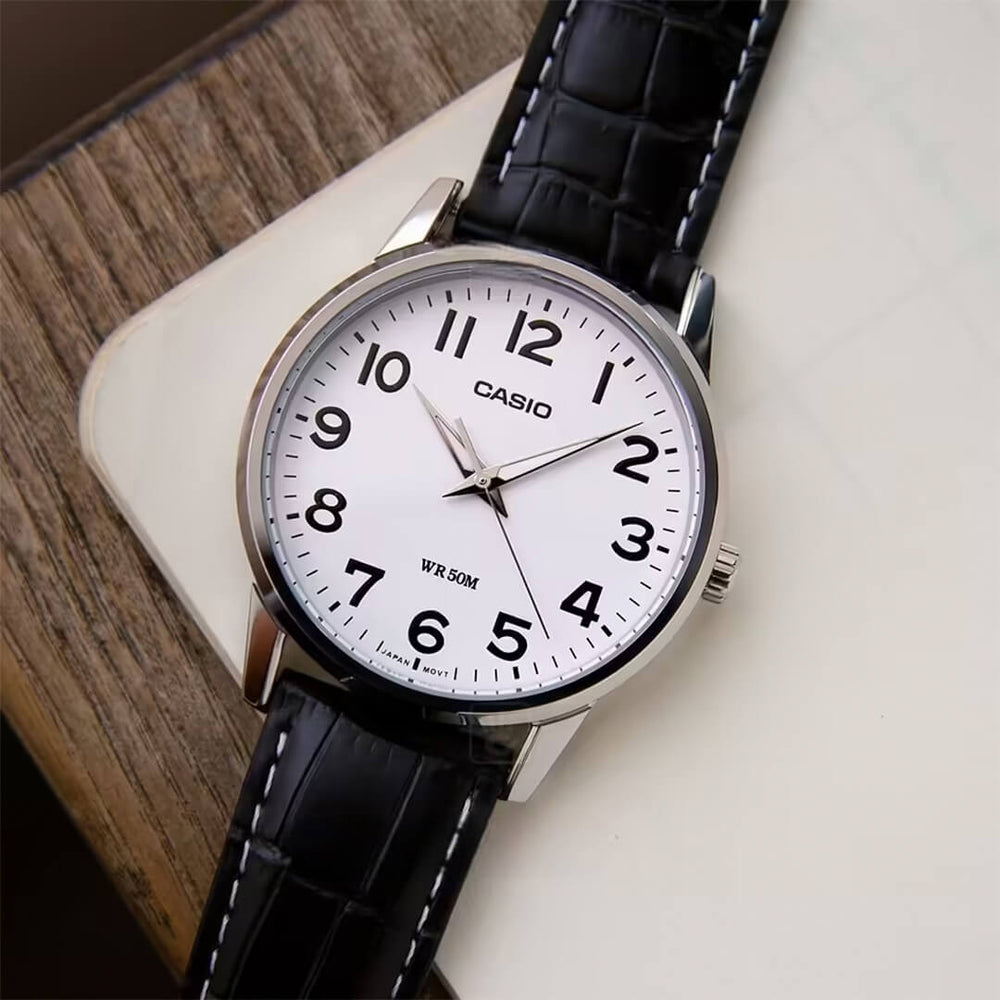 Reloj Casio LTP-1303L-7B Mujer Cuero Negro
