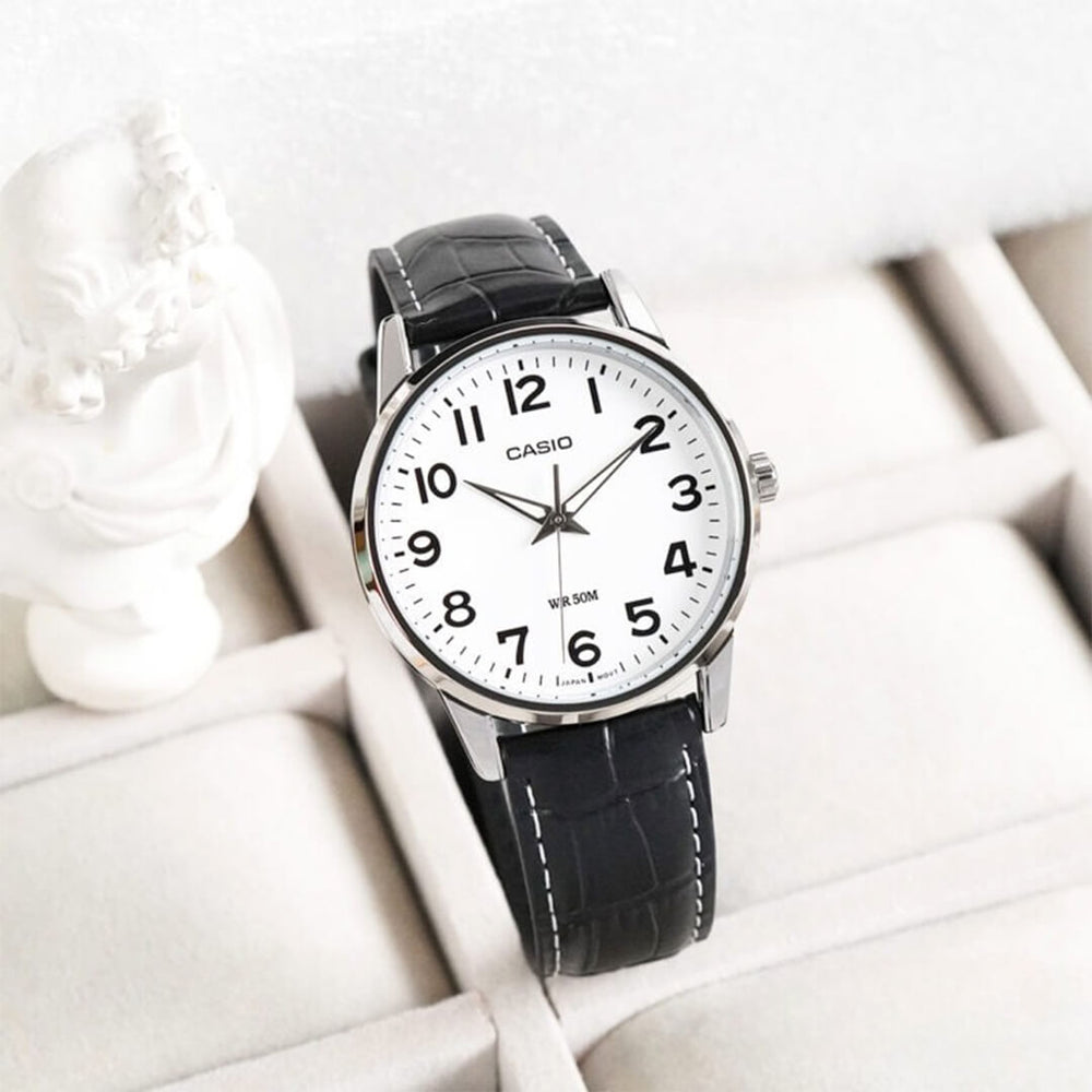 Reloj Casio LTP-1303L-7B Mujer Cuero Negro