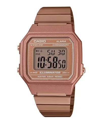 Reloj Casio B650WC-5ADF Mujer Acero Oro Rosa | CAS-M-3