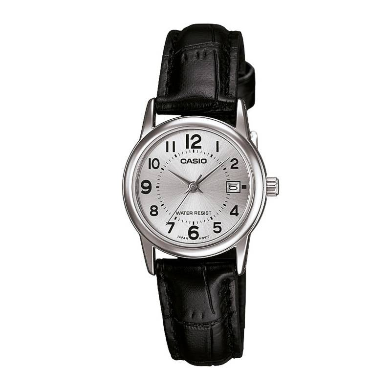 Reloj Casio LTP-V002L-7B Mujer Cuero Negro