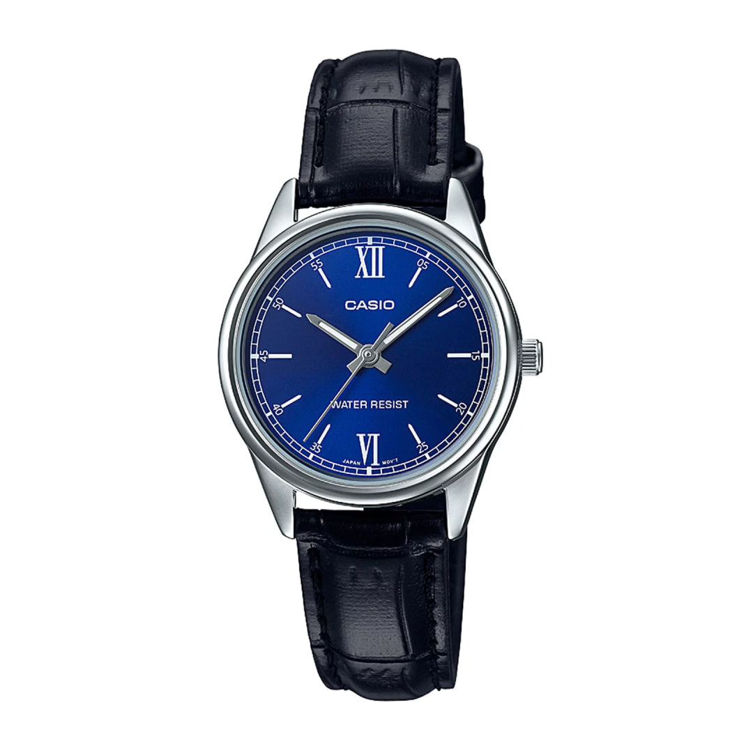 Reloj Casio LTP-V005L-2B Mujer Cuero Negro